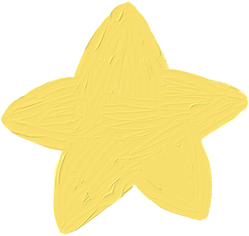 Baby element decor hand paint, oil texture cartoon kid png