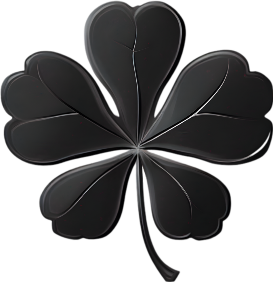 a cute Clover's leaf icon. AI-Generated. png