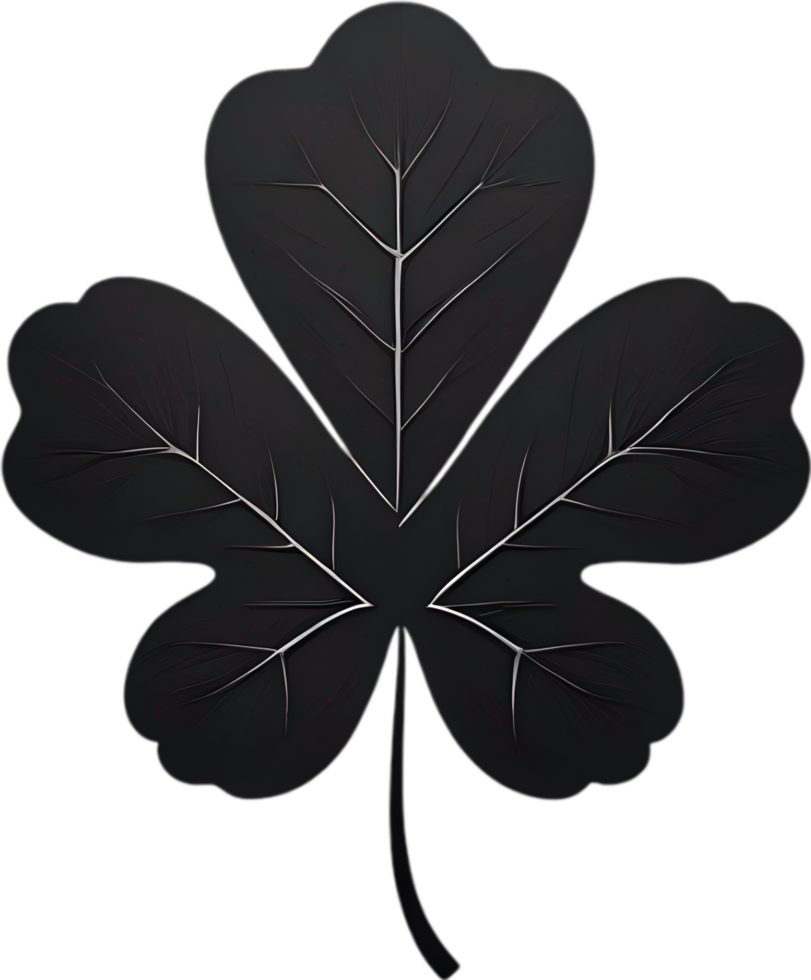 a cute Clover's leaf icon. AI-Generated. png