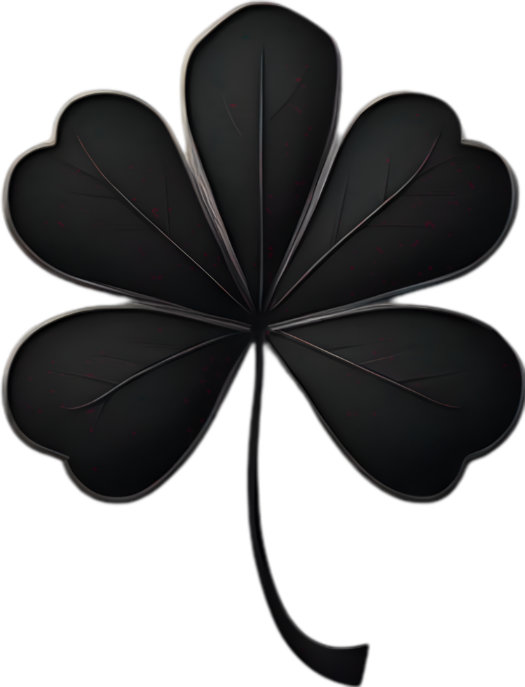 a cute Clover's leaf icon. AI-Generated. png