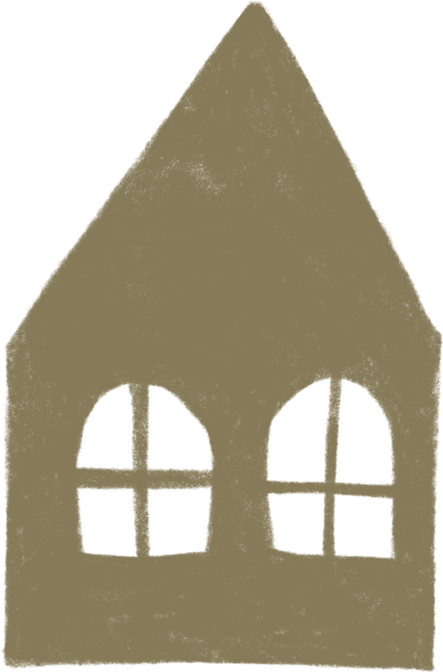 scandinavian boho shape doodle Line hand drawn decor, scandinavian house png