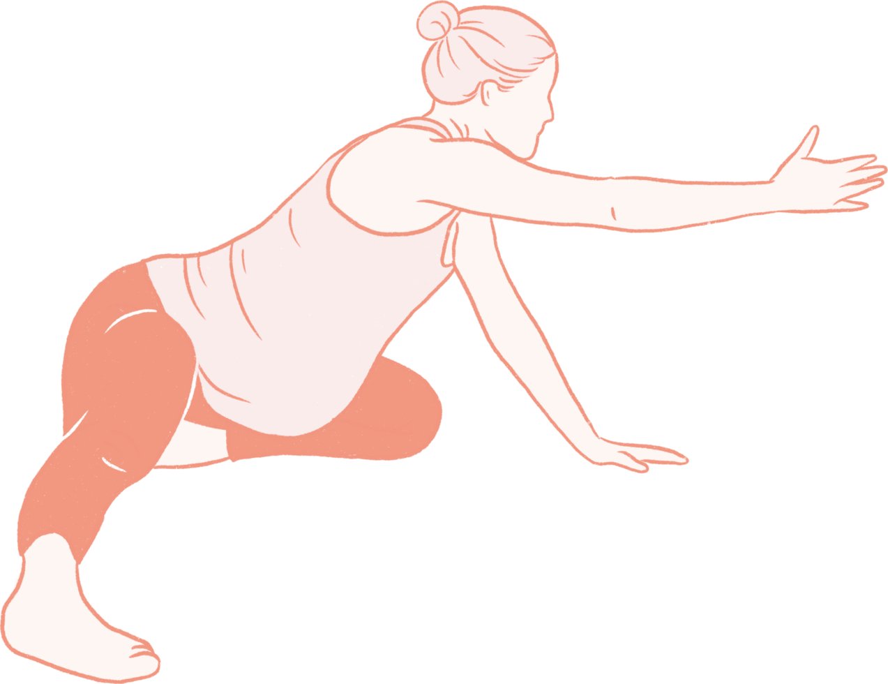 pregnancy yoga hand drawn, prenatal Yoga flat art png