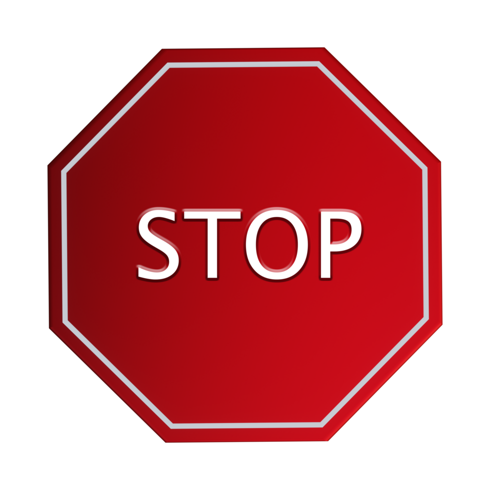 rött stoppskylt png