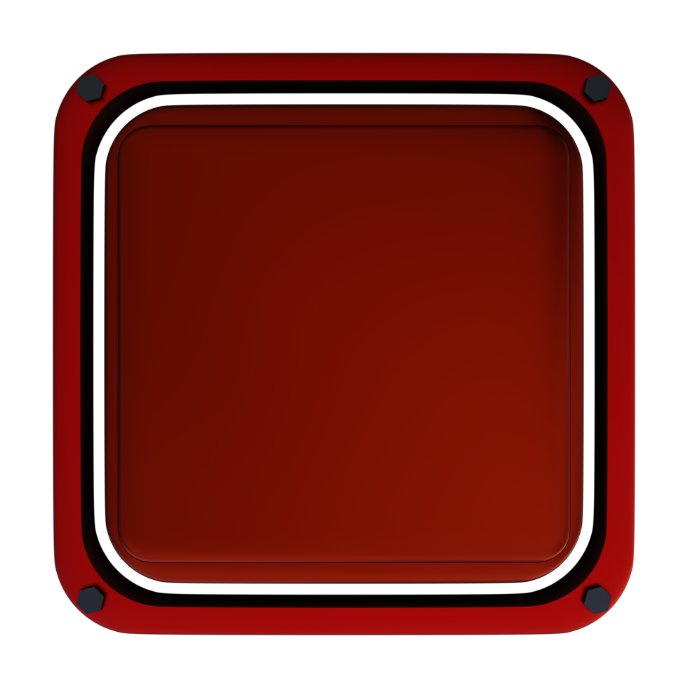 rouge Couleur carré logo modèle png