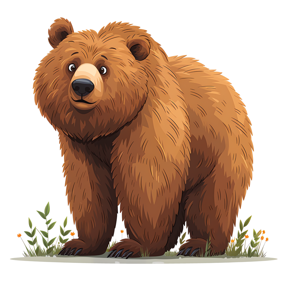 Brown Bear Exploring the Untamed Wilderness png