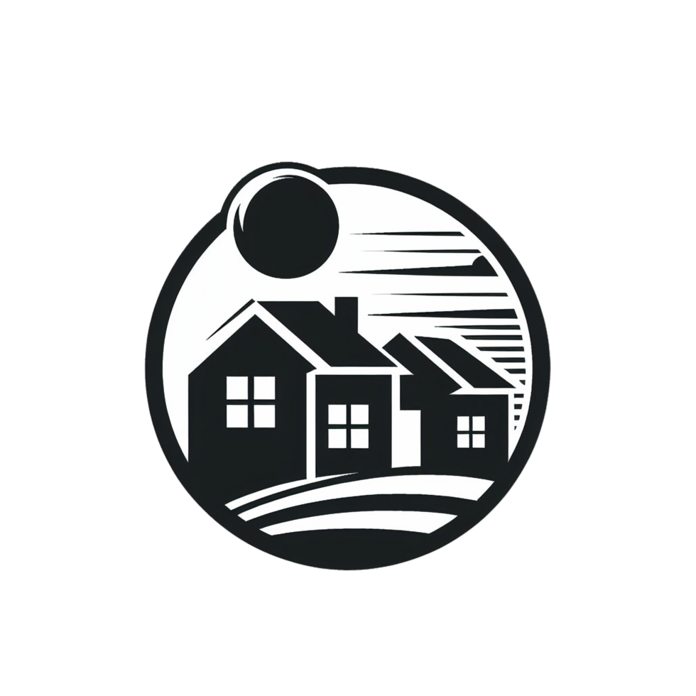 Modern house logo png