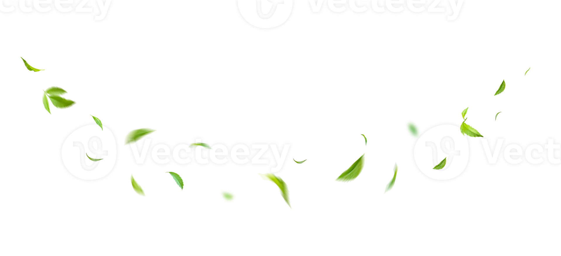 Green Floating Leaves Flying Leaves Green Leaf Dancing, Air Purifier Atmosphere Simple Main Picture png