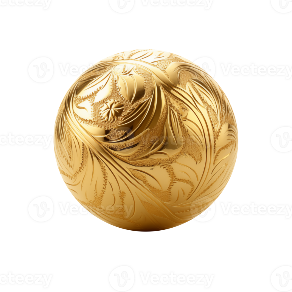 Gold Luxury Sphere. , no background png