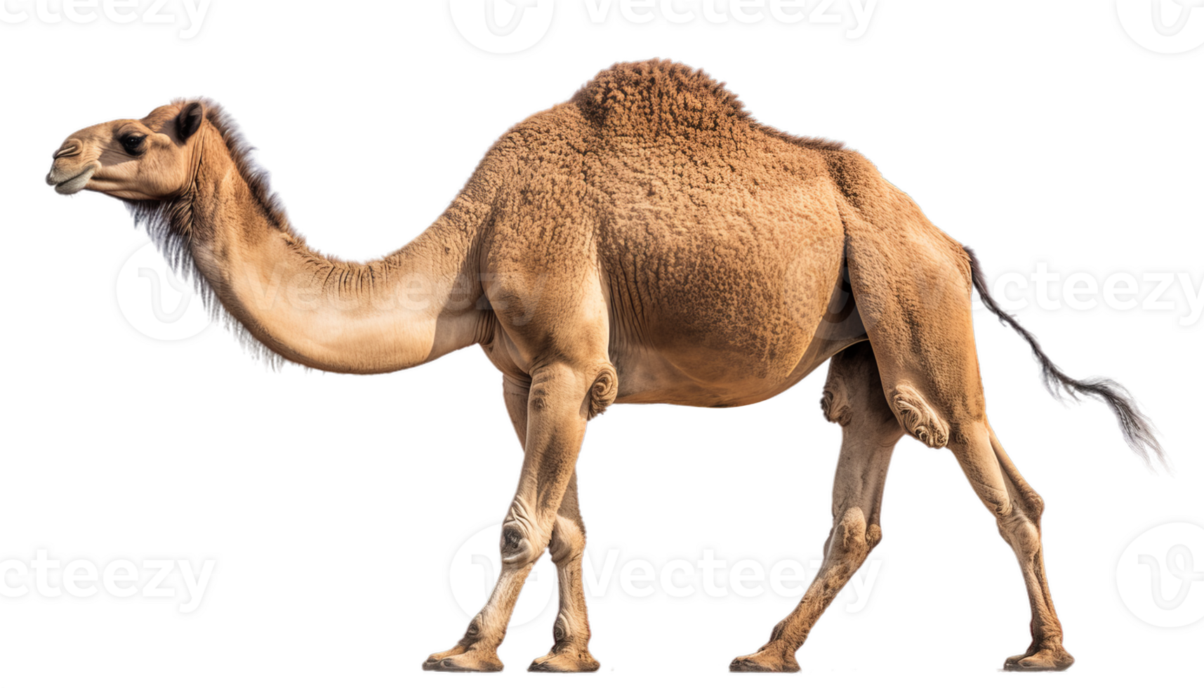 a camel that is walking in front with alpha channel png