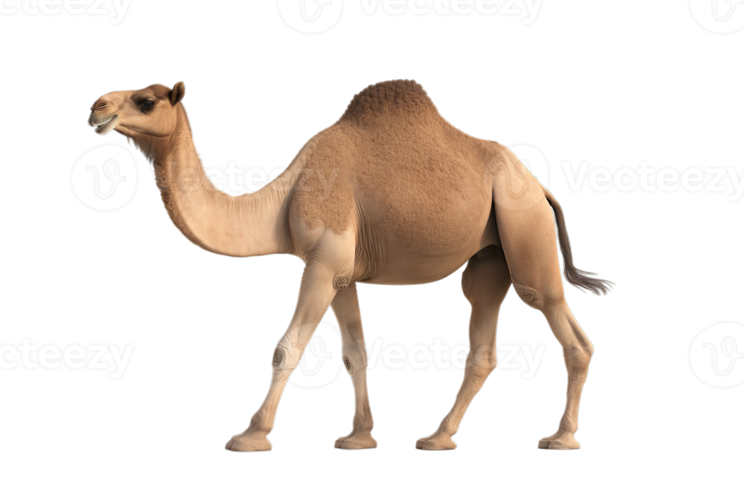 een kameel dat is wandelen met alpha kanaal png