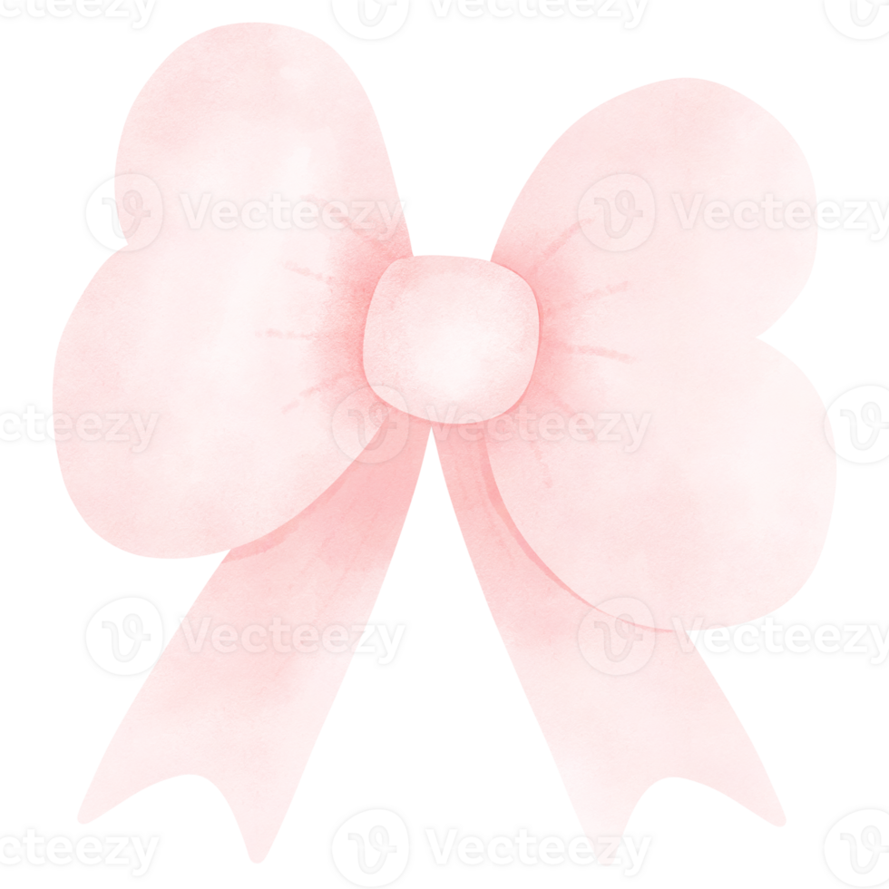 Plastel pink ribbon bow png