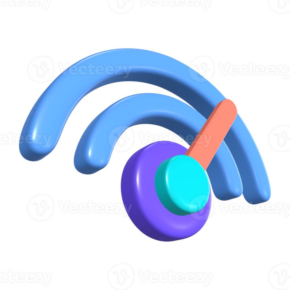 Internet Speed 3D Illustration Icon png