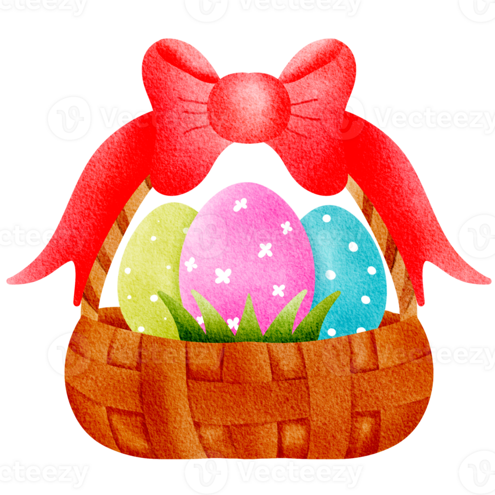 Easter Egg in the basket png