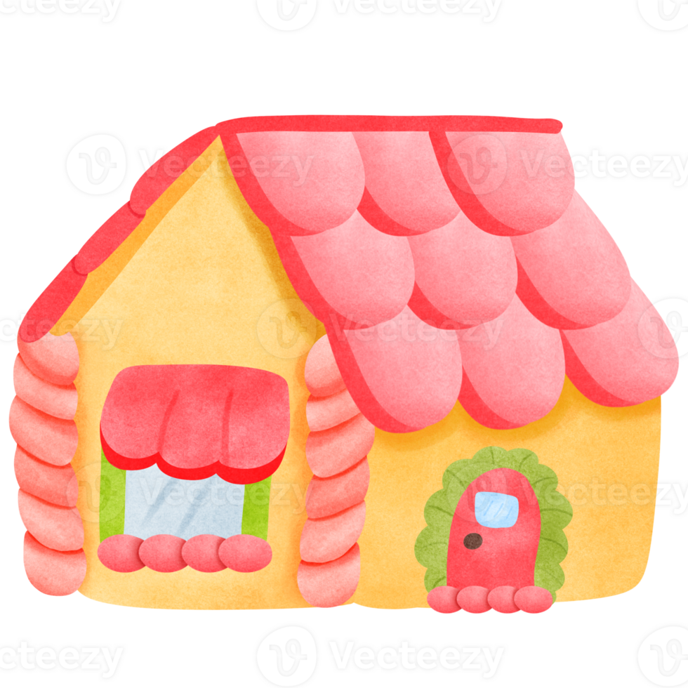 A house made of bakery bread png