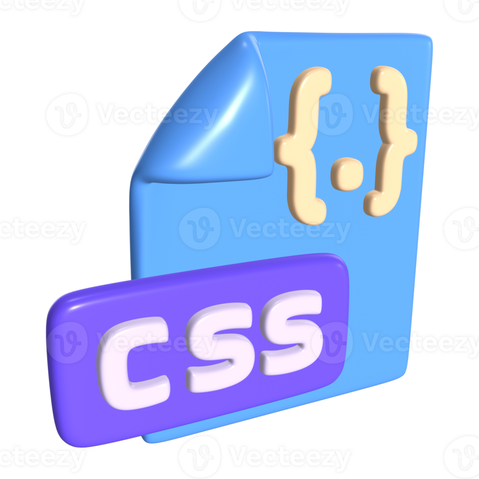 CSS File 3D Illustration Icon 44428331 PNG