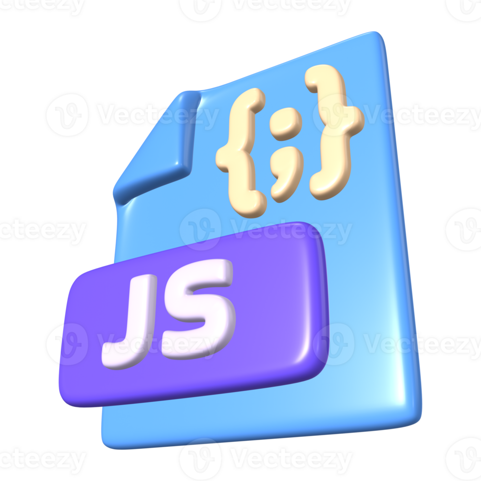 Javascript File 3D Illustration Icon png