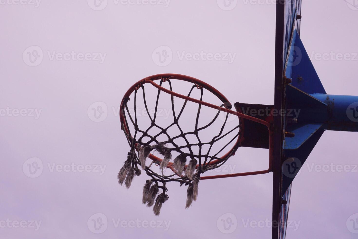 old street basket hoop, sports equipment photo