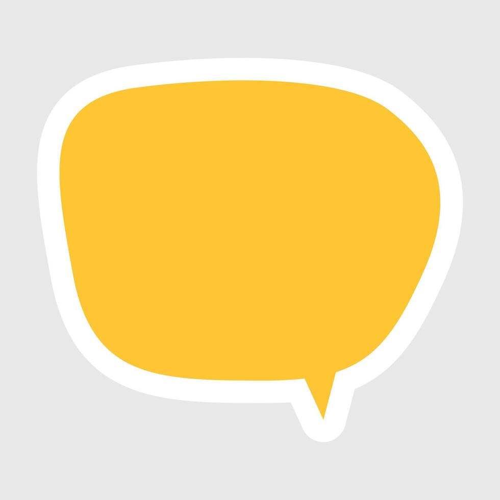 comic speech bubble illustration on white background vector
