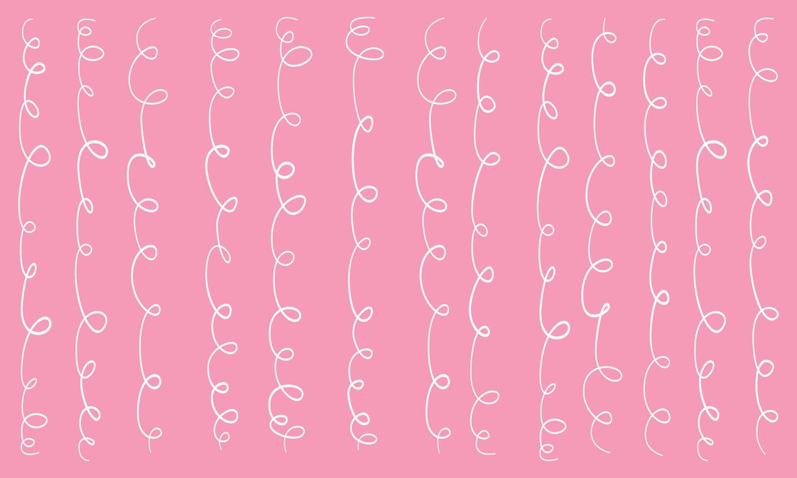 Pink wavy lines stripe pattern repeat background vector