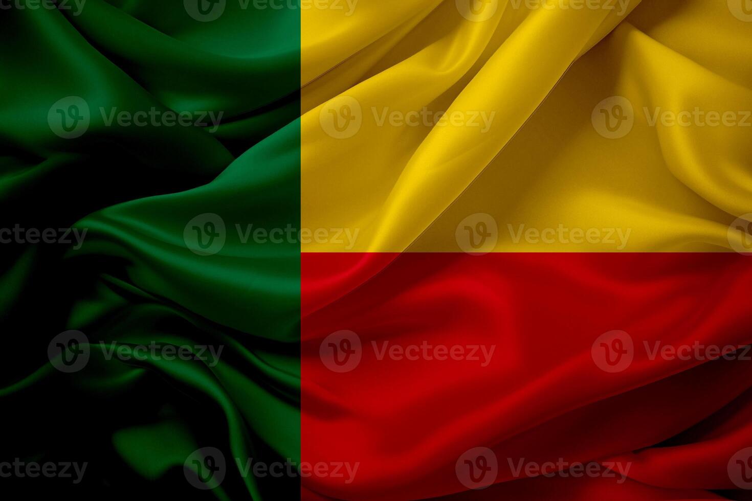 Waving Benin Flag photo