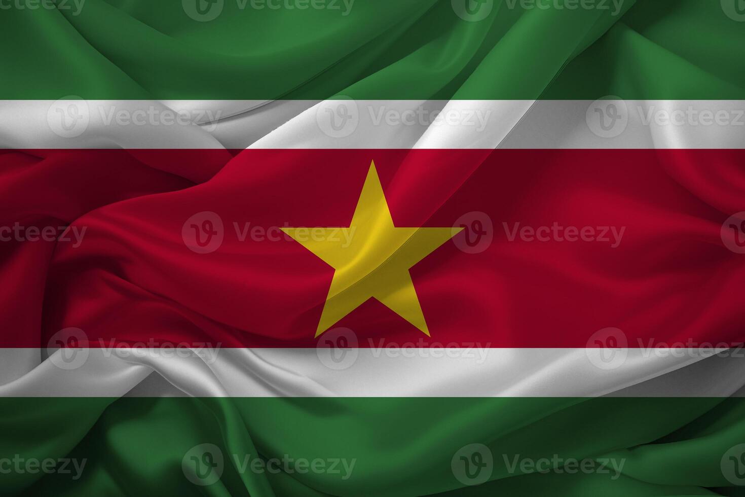 Suriname Flag Waving photo