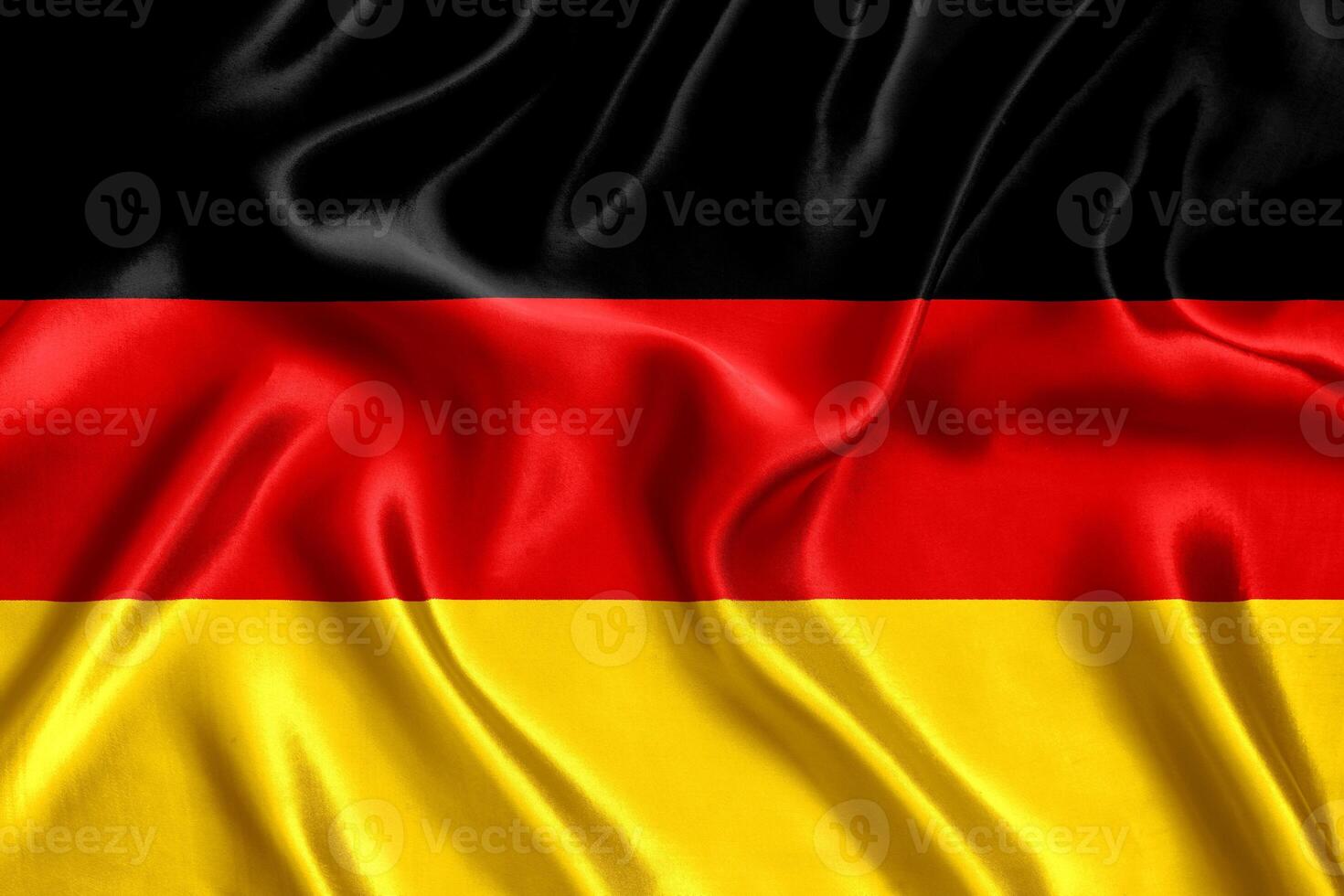 flag of Germany silk close-up photo