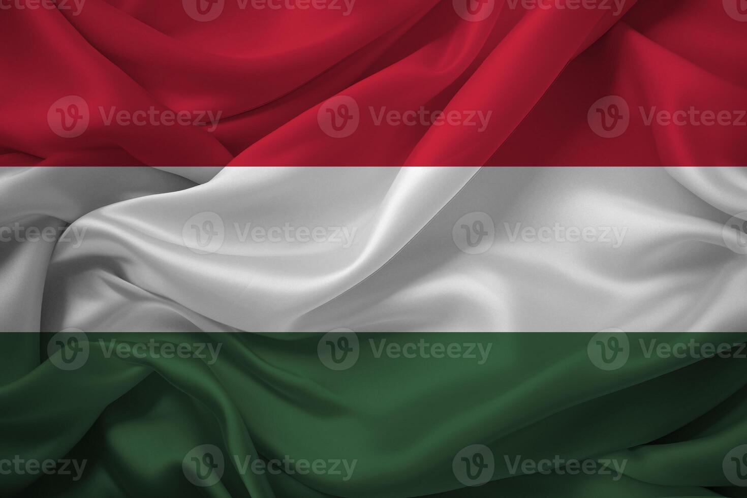 Flag of Hungary Draping Gracefully photo