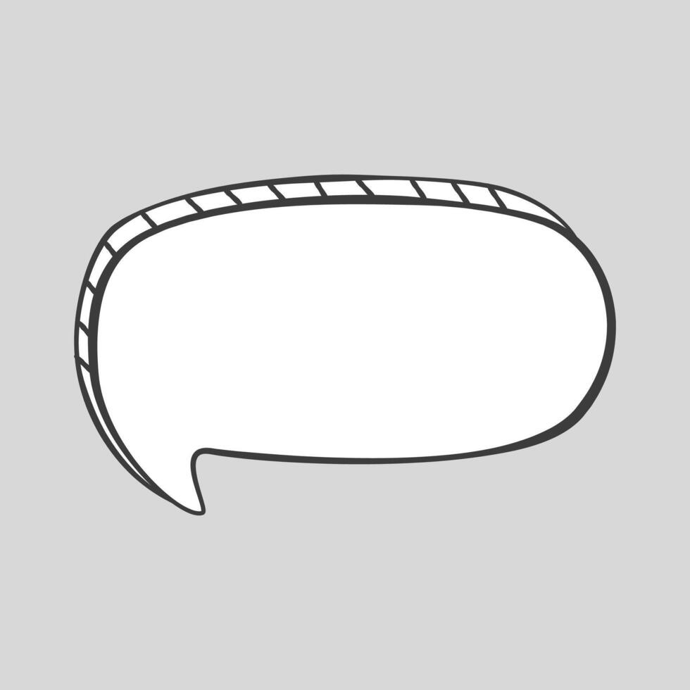 cómic habla burbuja ilustración en un gris vector
