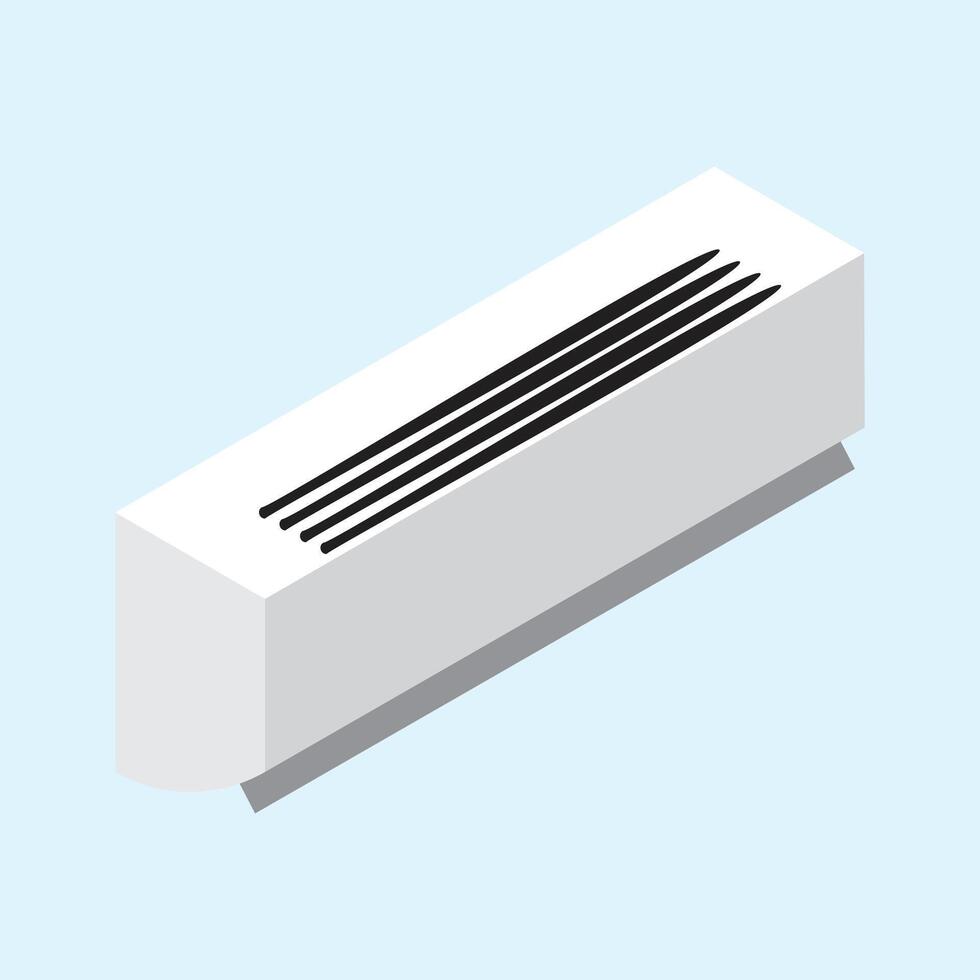 Room air conditioner icon Flat illustration of room air conditioner vector