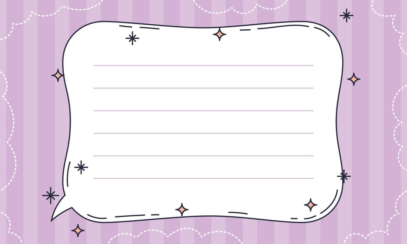 Hand drawn scrapbook notes and cards background vector