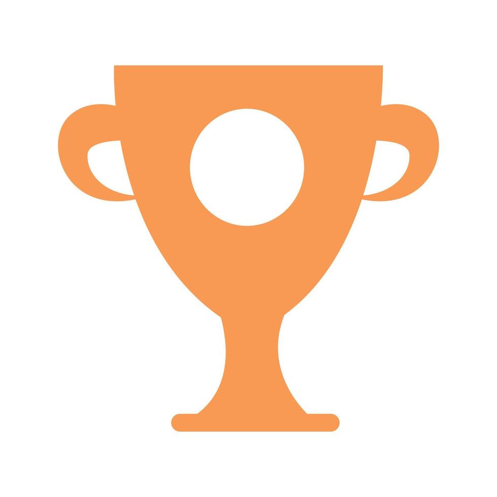 Cup award icon Flat illustration of cup award icon isolated on white background vector