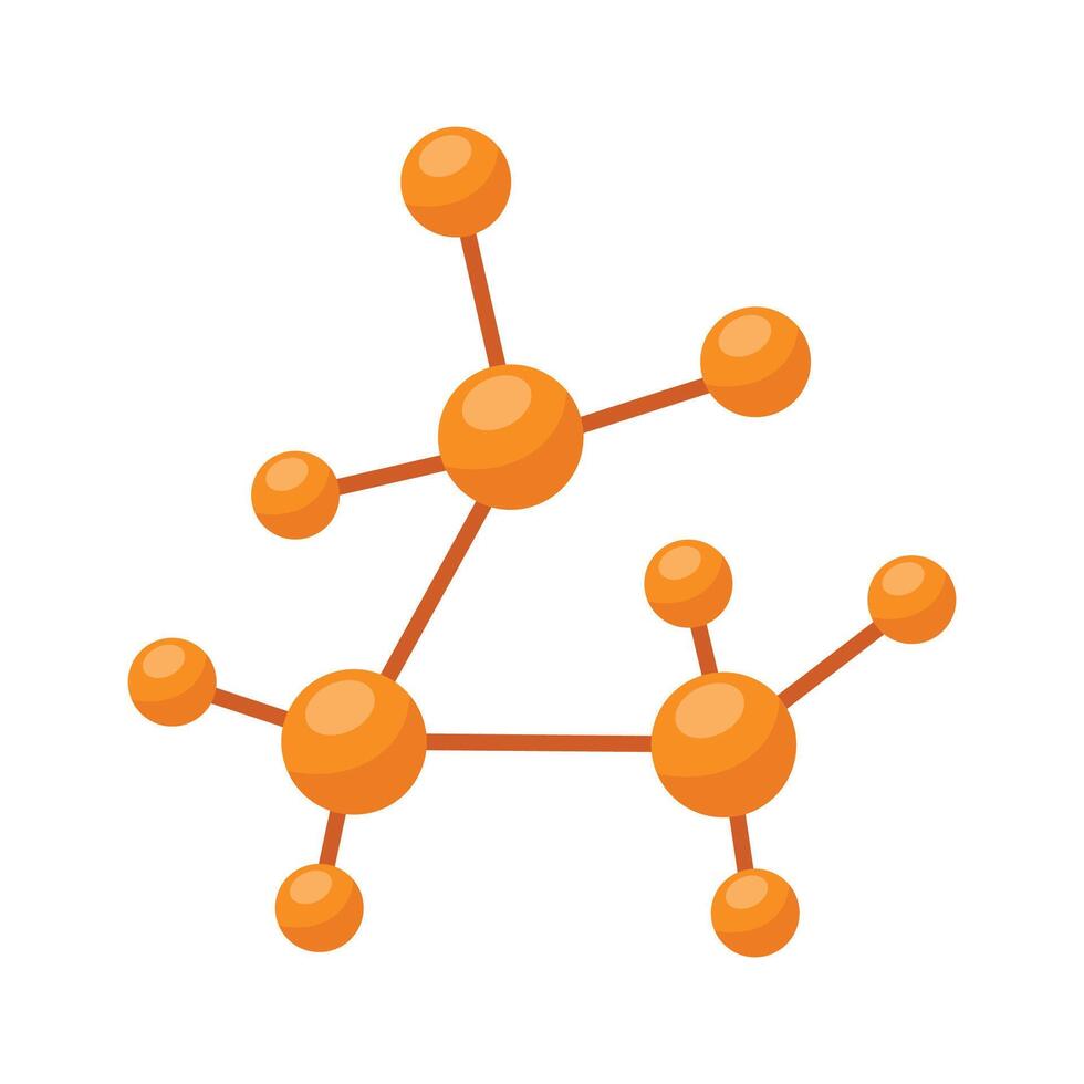 Ciencias molécula átomo icono diseño en blanco vector