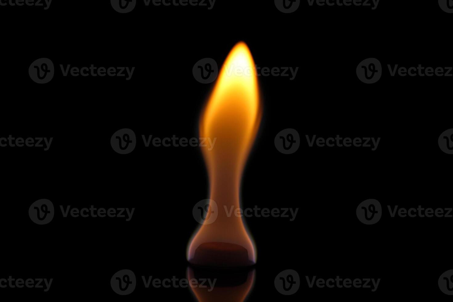 Hexamine fuel tablet burn on a black background photo