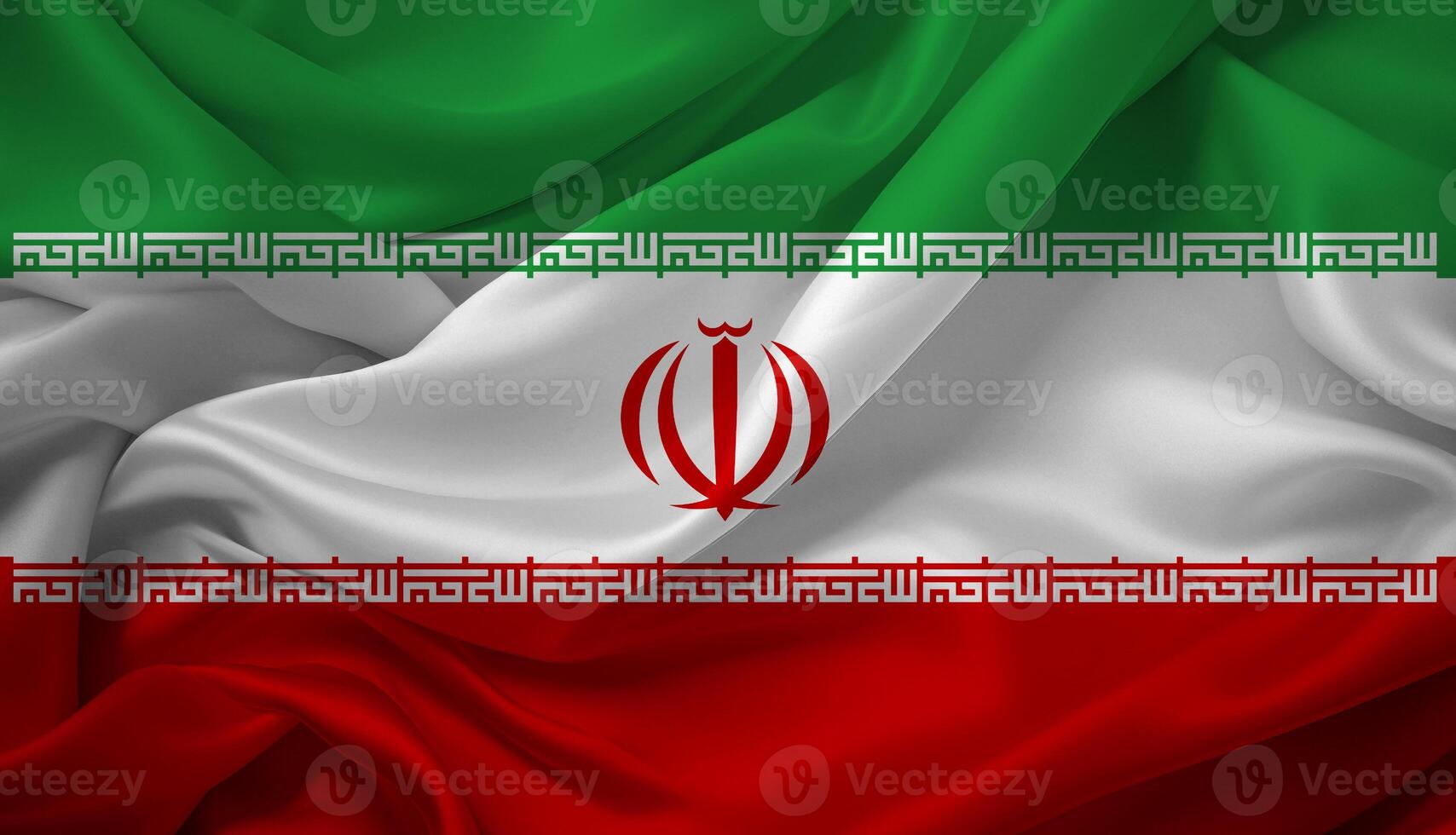Satin Iranian National Flag photo