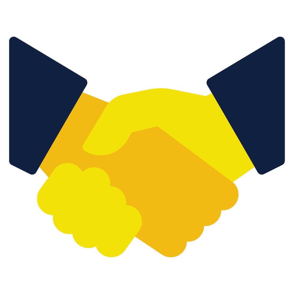 for web, app, infographic, etcHandshake icon vector