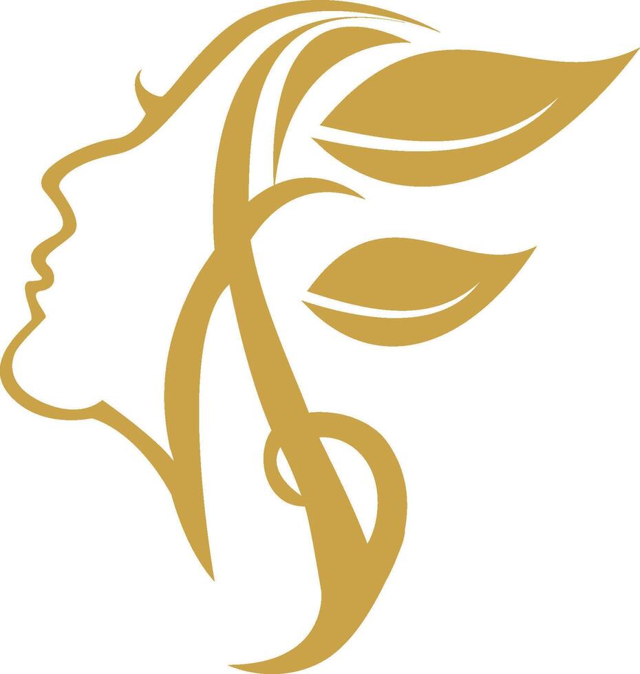 Beauty woman logo vector
