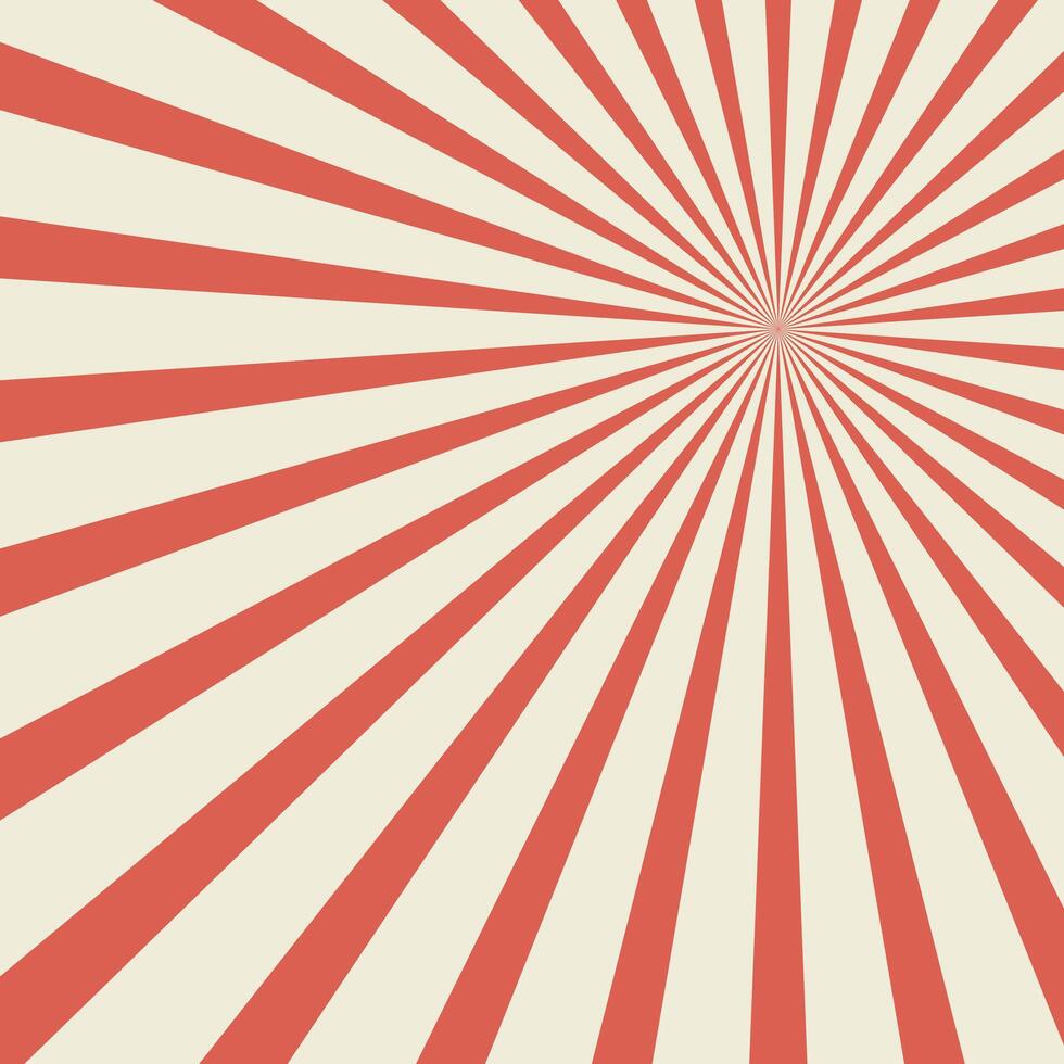 retro sunburst, orange color background vector