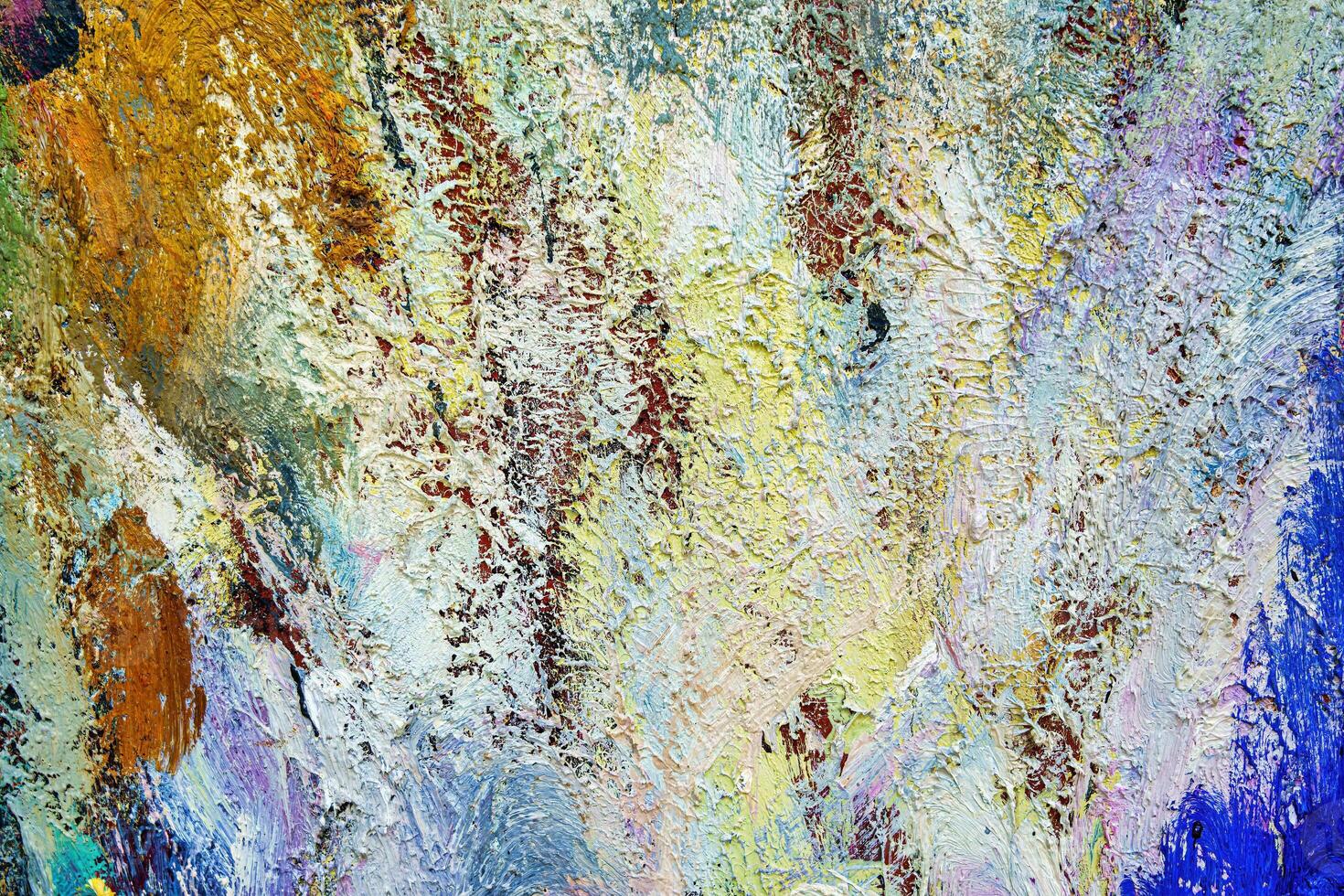 Colorful abstract oil painting art background. Texture of canvas and oil. photo
