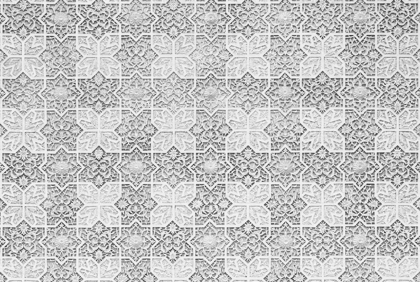Geometric traditional Islamic ornament. Fragment of a pattern mosaic.Abstract background. photo