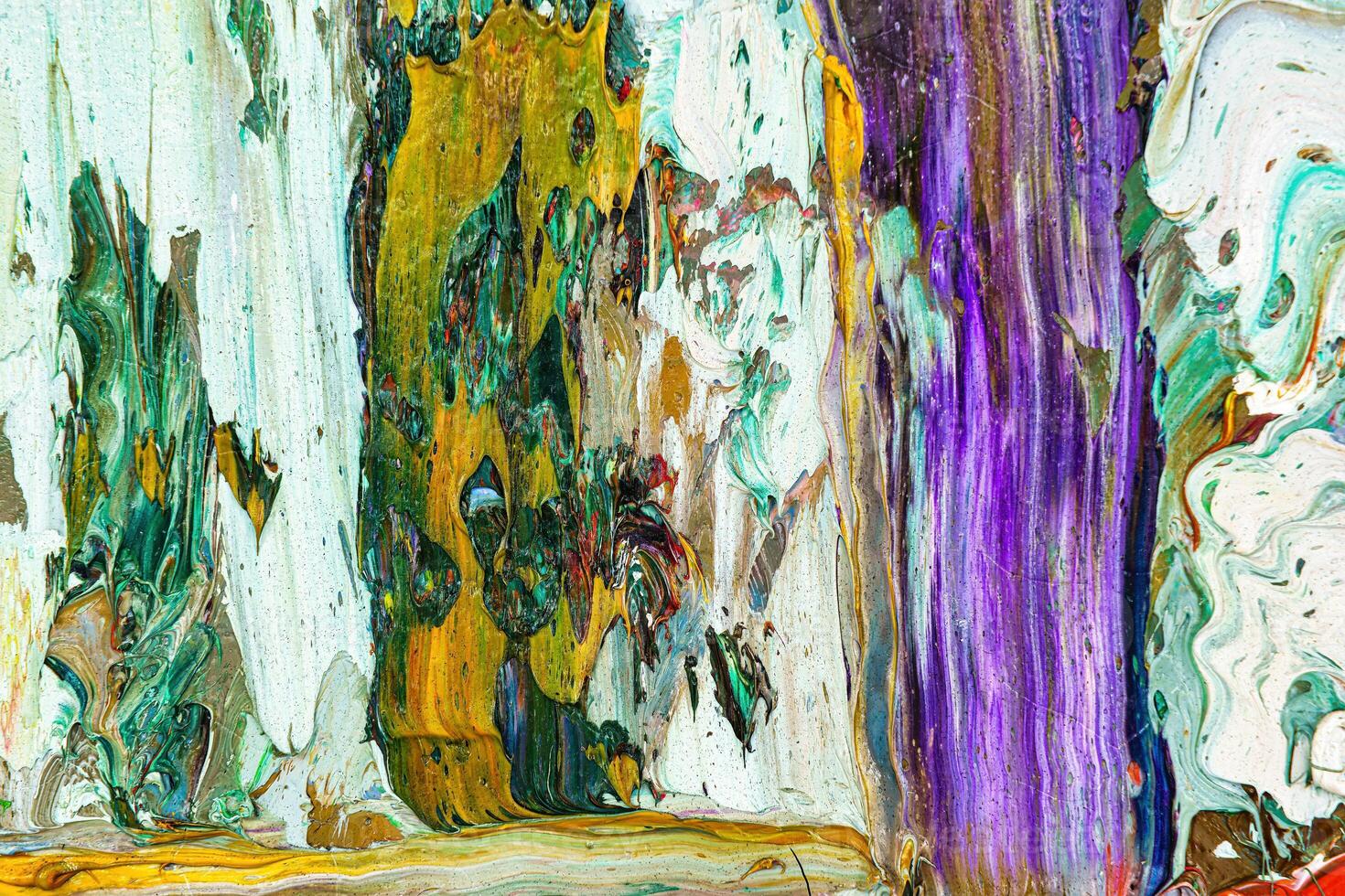 Colorful abstract oil painting art background. Texture of canvas and oil. photo