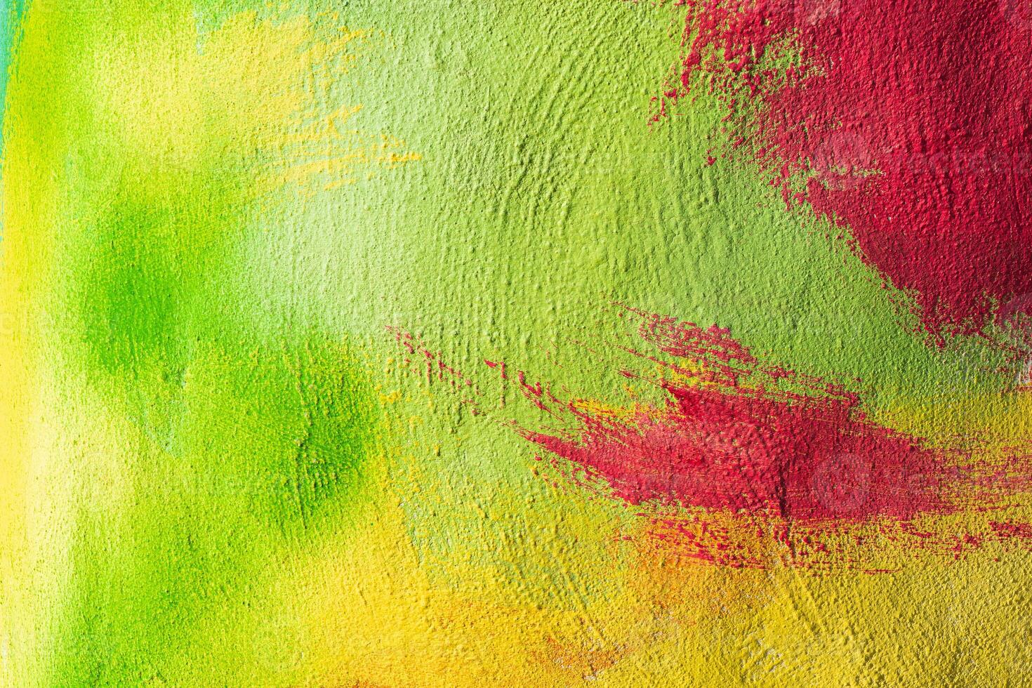 A fragment of colorful graffiti painted on a wall. Abstract urban background. Spray painting art. photo