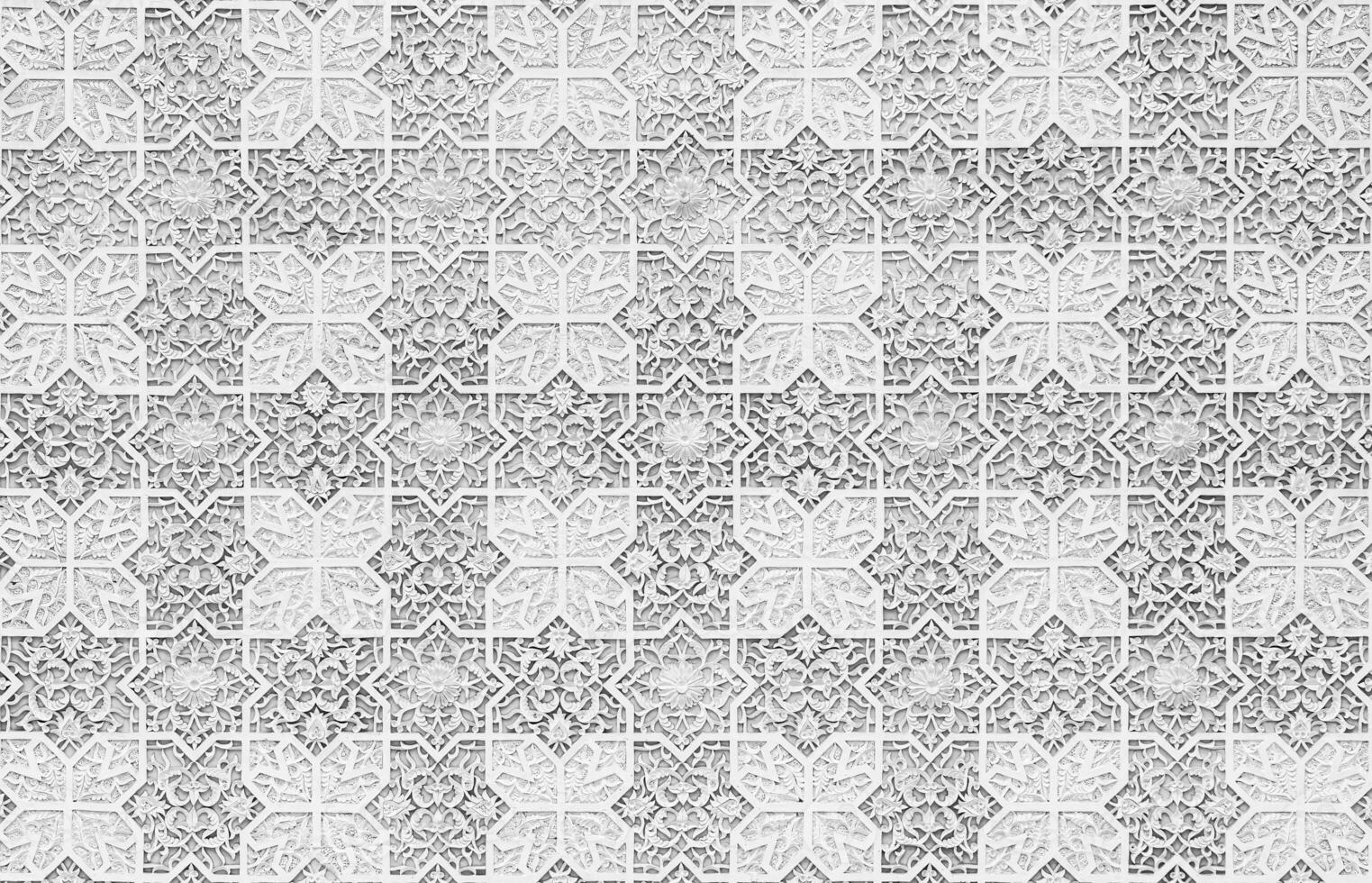 Geometric traditional Islamic ornament. Fragment of a pattern mosaic.Abstract background. photo