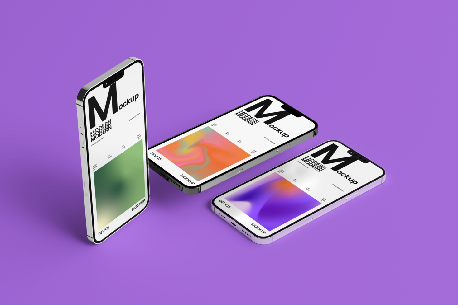 Mobile mockup with minimalist modern scene psd