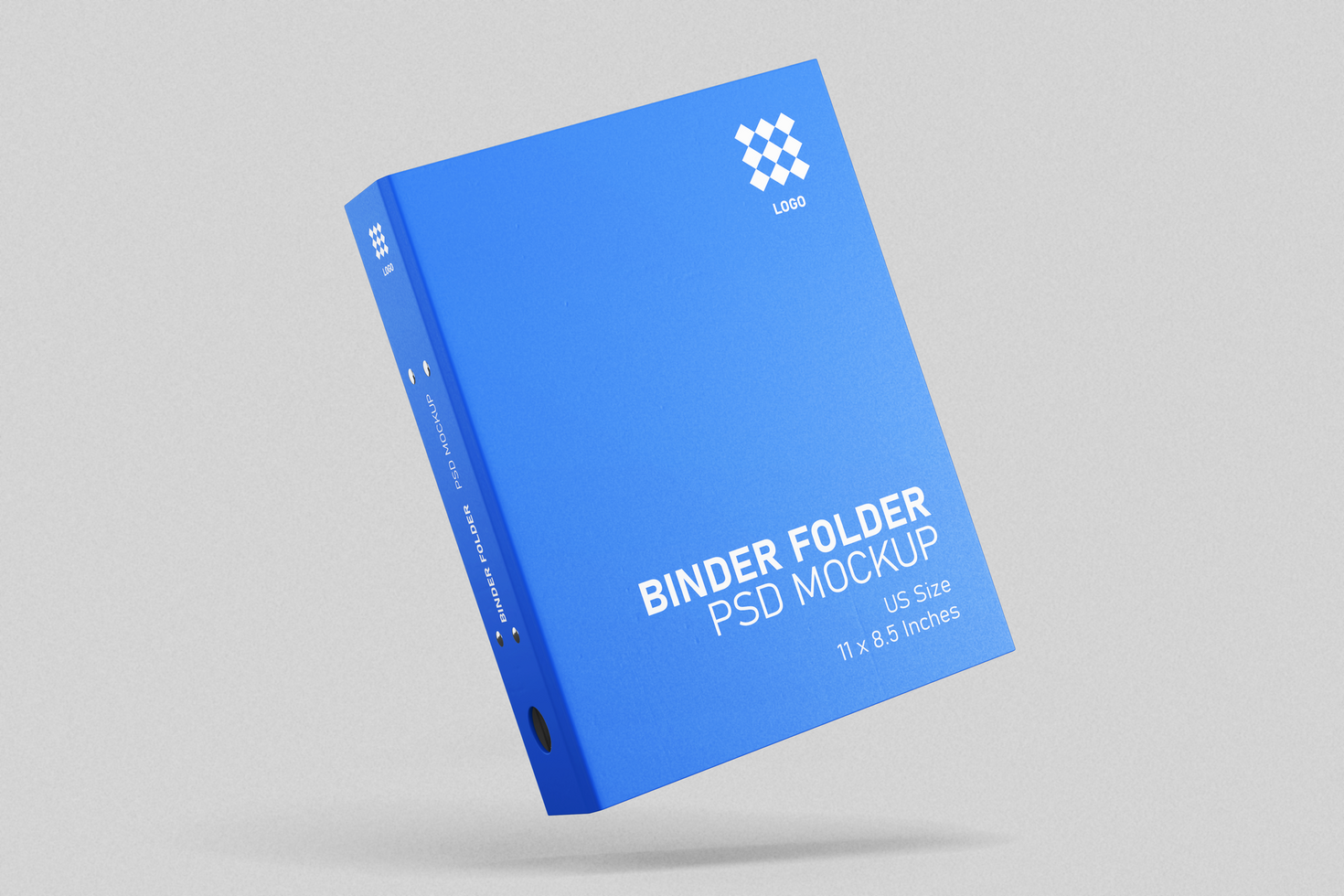 hardcover office corporate binder folder notebook branding collateral editable realistic mockup design template psd