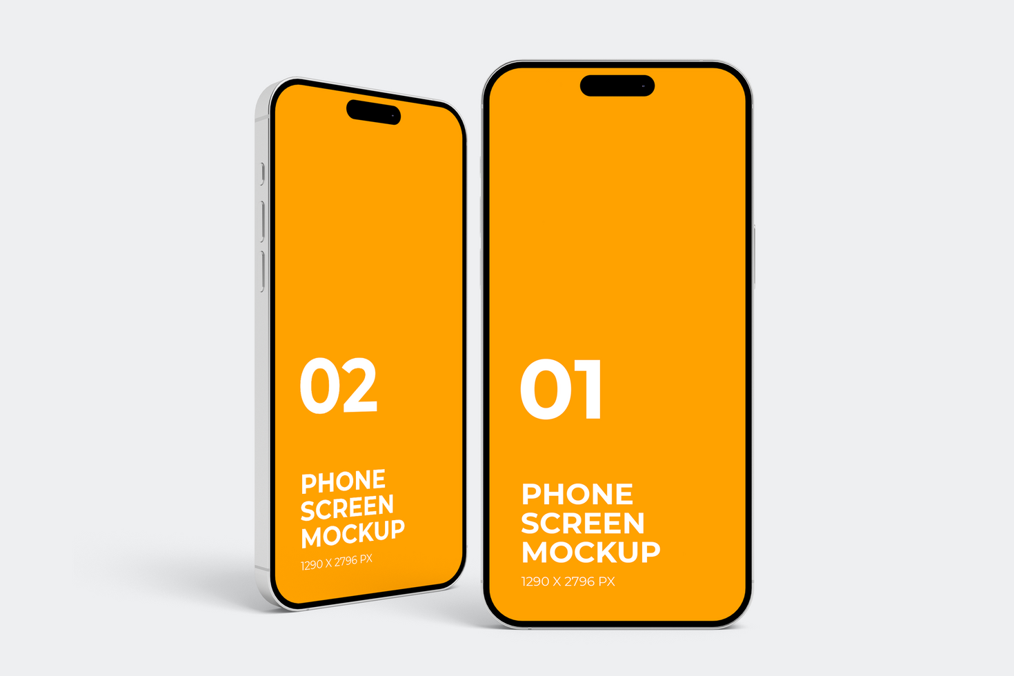 Minimalist Phone Screen Mockup psd