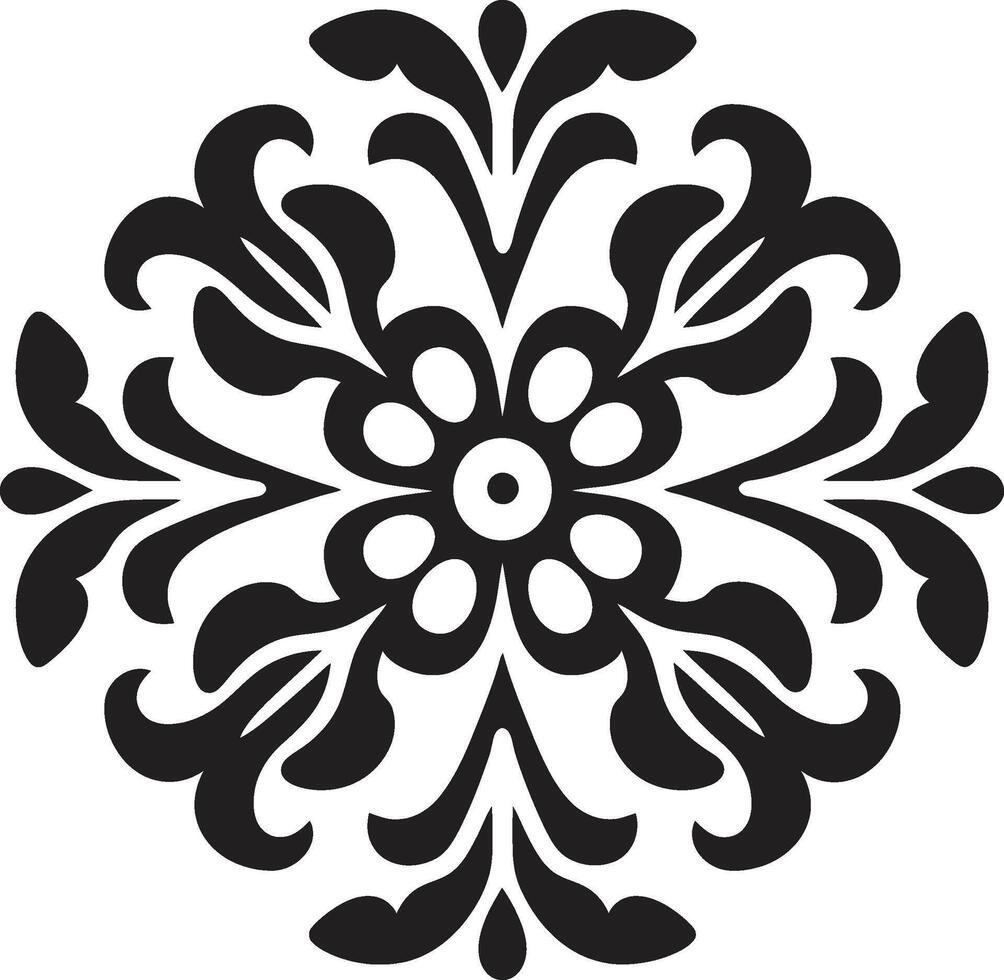 Timeless Charm Decorative Element Graceful Patterns Emblem vector