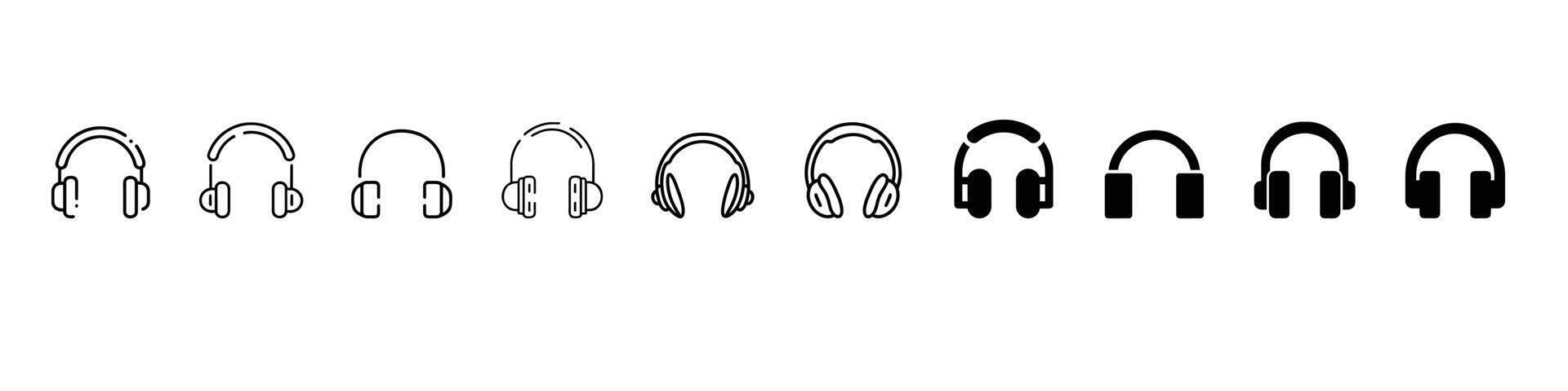 Headphone icon for web and mobile app. vector