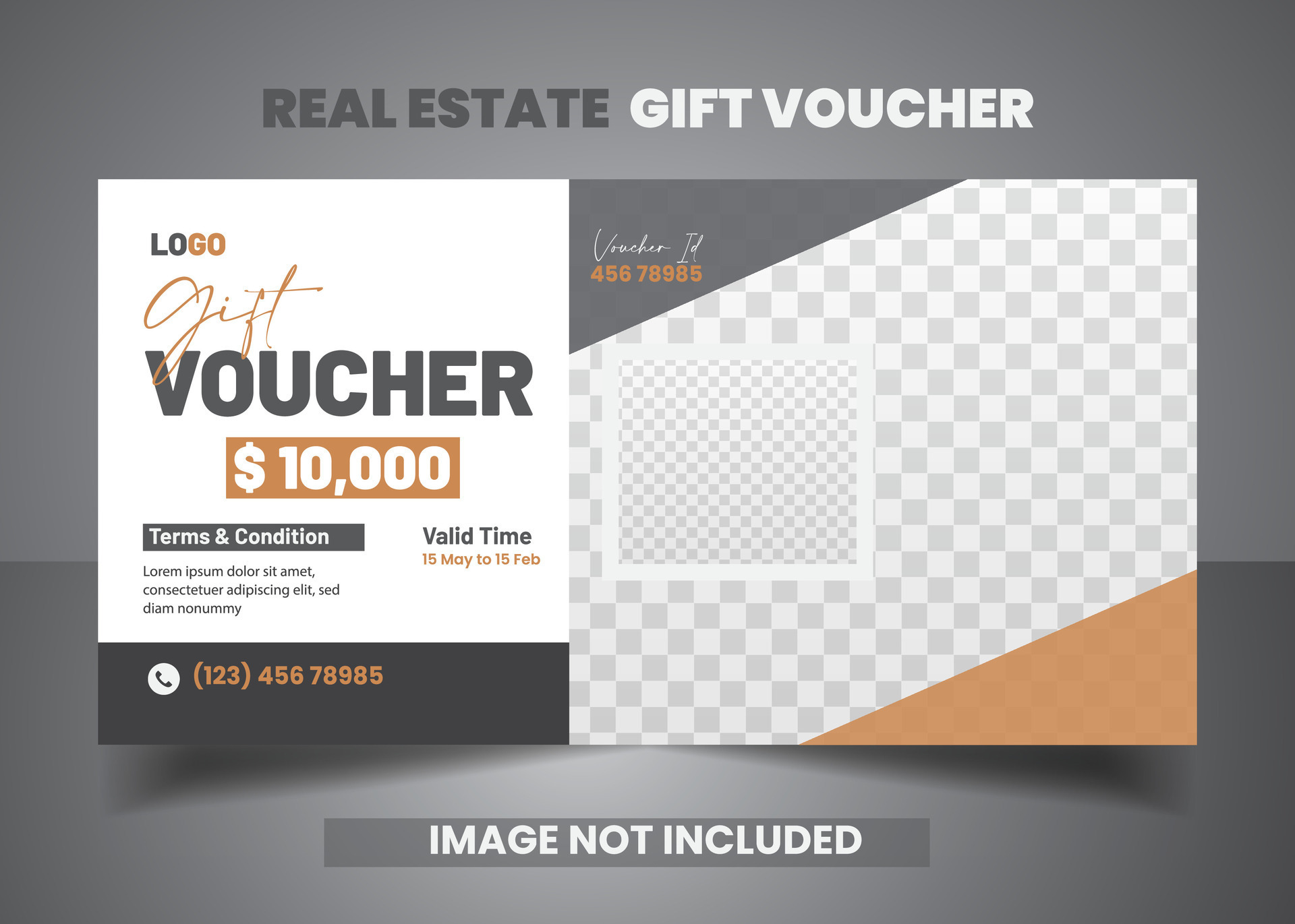Real estate gift voucher template 44431957 Vector Art at Vecteezy