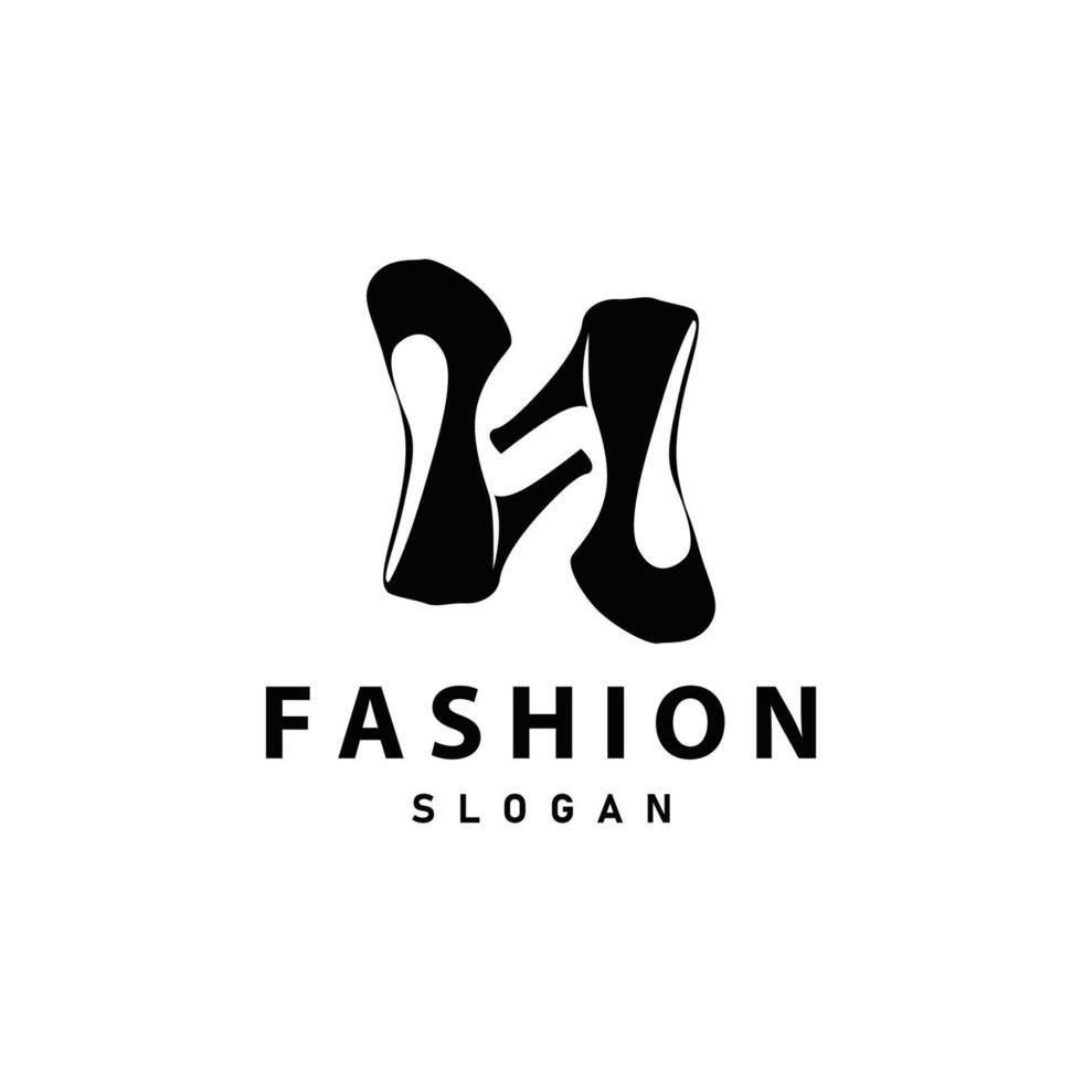 Women shoes logo illustration design business style fashion trend ladies high heels vector