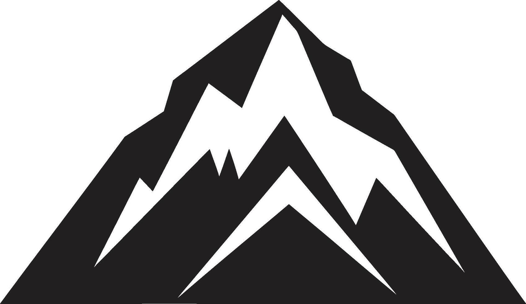 Majestic Range Iconic Mountain Image Ethereal Peaks Mountain Icon vector
